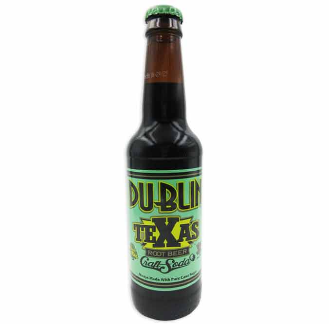 Dublin Texas Root Beer - 12 oz Glass Bottle - Cane Sugar Craft Soda