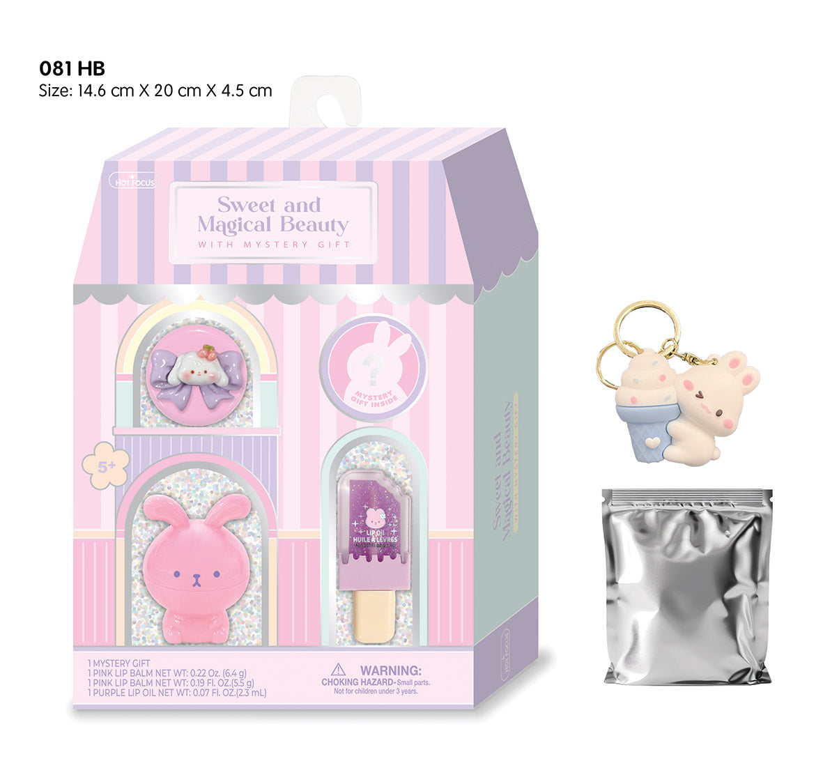 Hot Focus Sweet and Magical Beauty Set Happy Bunny girls beauty kit