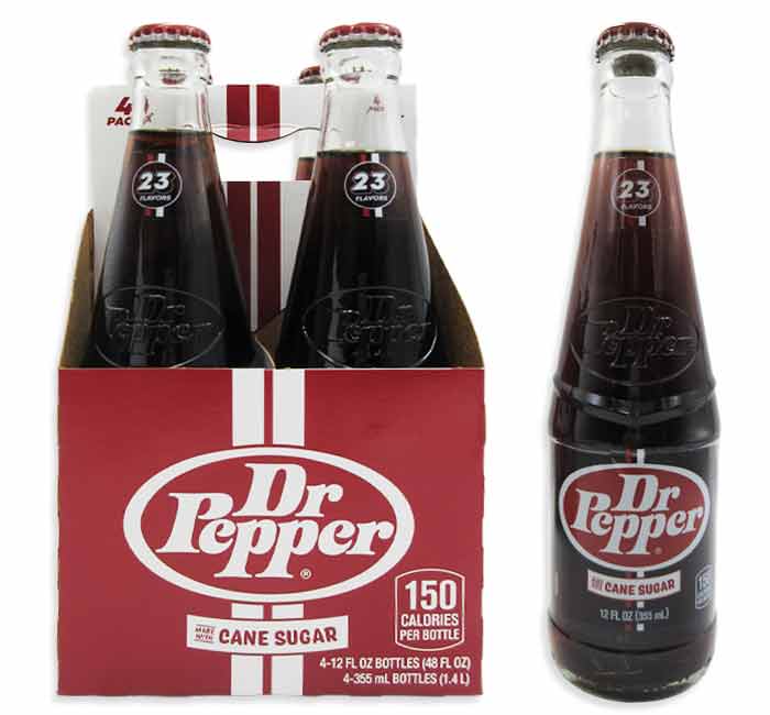 Dr Pepper Nostalgic Bottle with Cane Sugar - 12 oz
