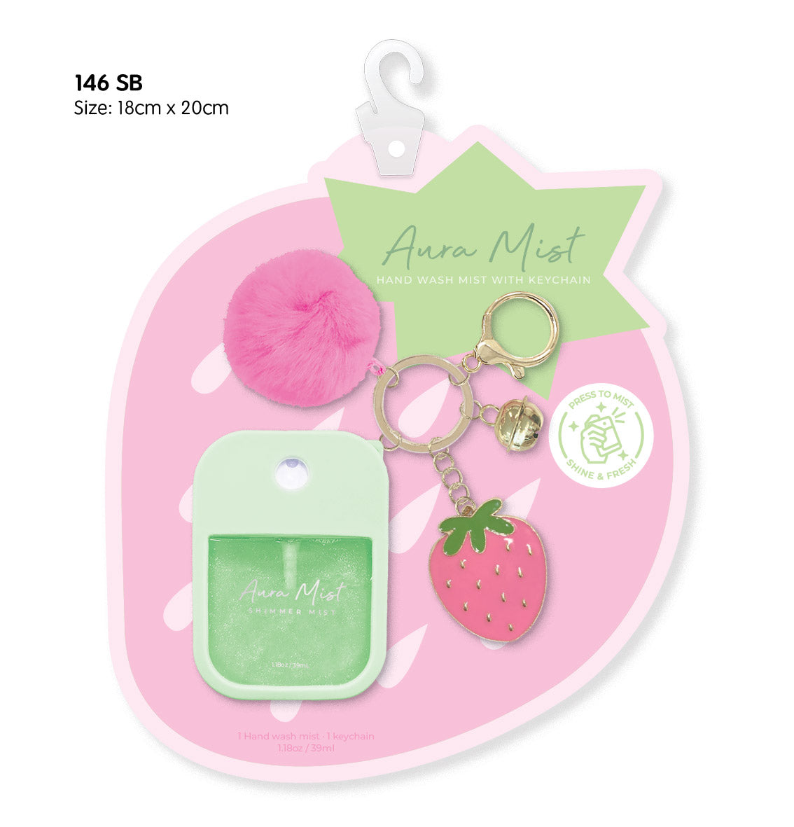Hot Focus Aura Mist body spray Strawberry girls fashion accessory