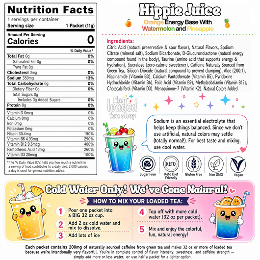 Loaded Tea Packet Hippie Juice - Image 6