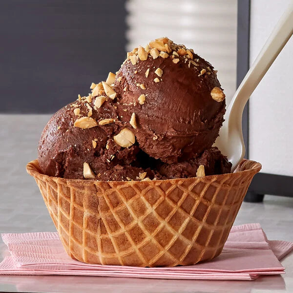 Waffle Bowl Upgrade — Stensland Ice Cream in a Fresh Waffle Bowl | Blazing Dealz Viborg SD