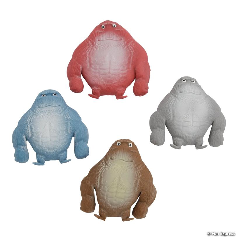 Stretchy Sand-Filled Gorilla Squeeze Toy assorted colors stress relief fidget