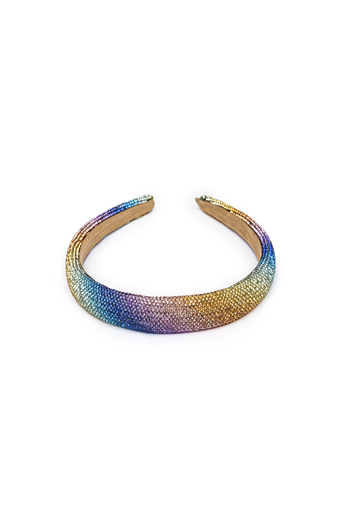Great Pretenders Rainbow Sparkle Headband girls dress-up hair accessory glitter