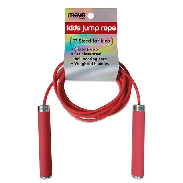Watchitude Kids Jump Rope Red 7 foot silicone grip weighted handles