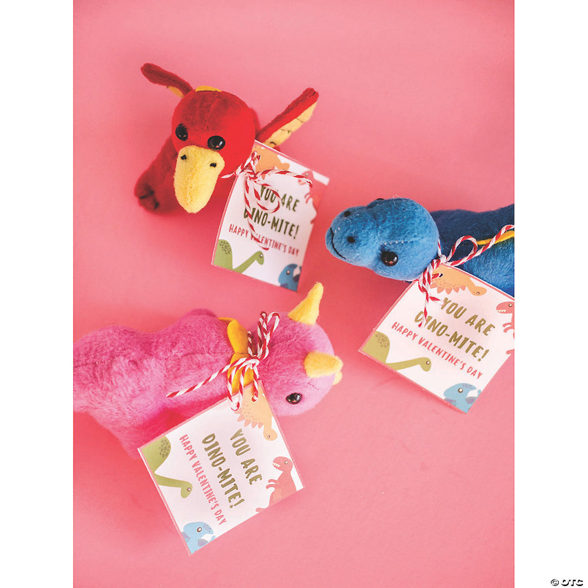 3 1/4" Dinosaurs plush - cozy and colorful (Assorted Colors, 1 Piece)