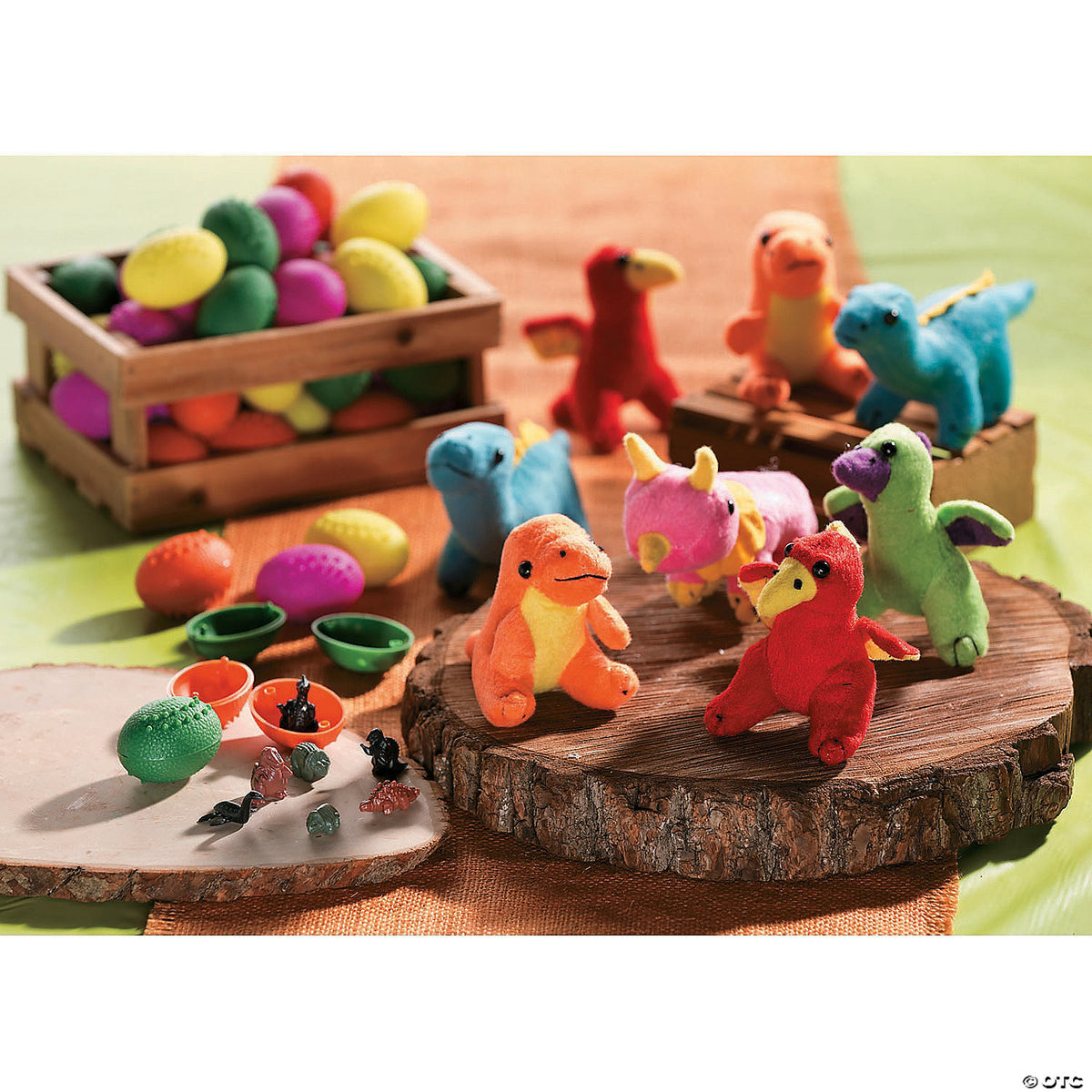 3 1/4" Dinosaurs plush - cozy and colorful (Assorted Colors, 1 Piece)
