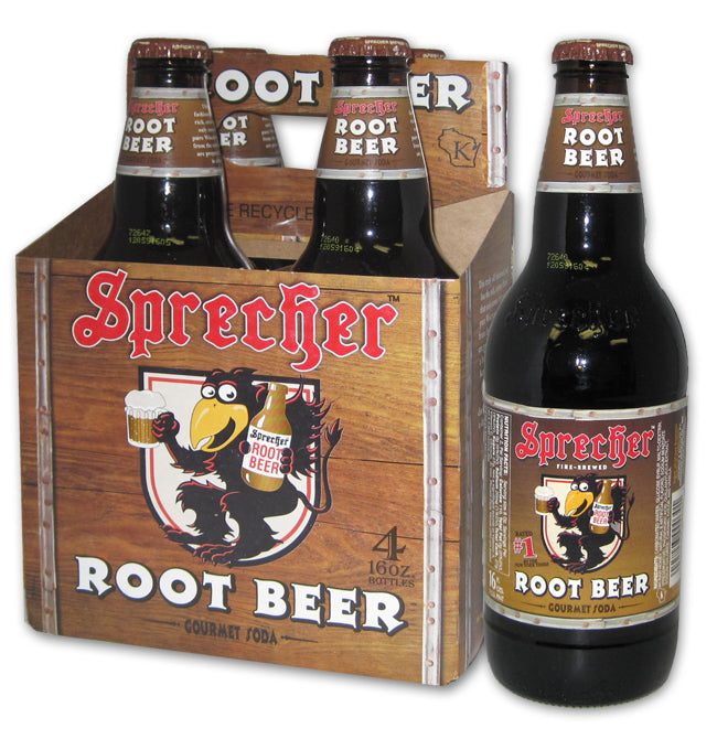 Sprecher Root Beer - 16 oz Glass Bottle - Fire-Brewed Craft Soda