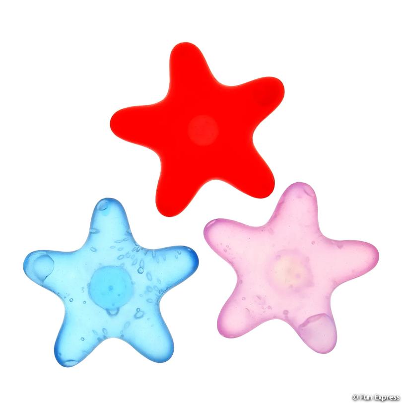 Star-Shaped Stretchy Maltose Squeeze Toy 3.25 inch assorted colors fidget
