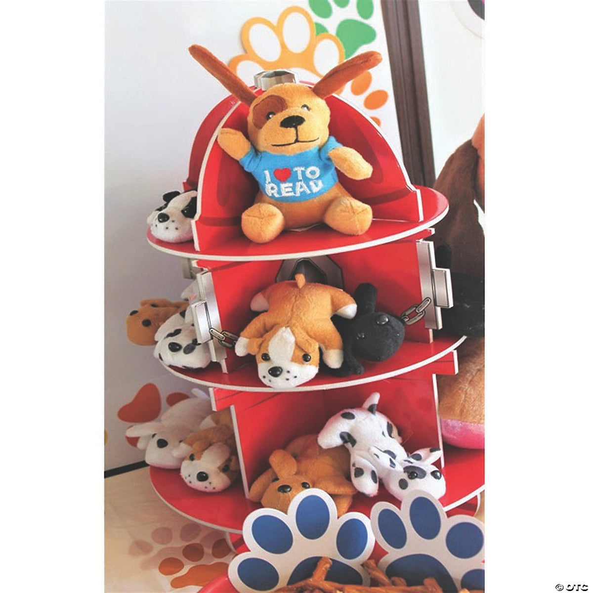 4" Mini Black, Brown and White Stuffed Puppy Dog Toys (Assorted Colors, 1 Piece)