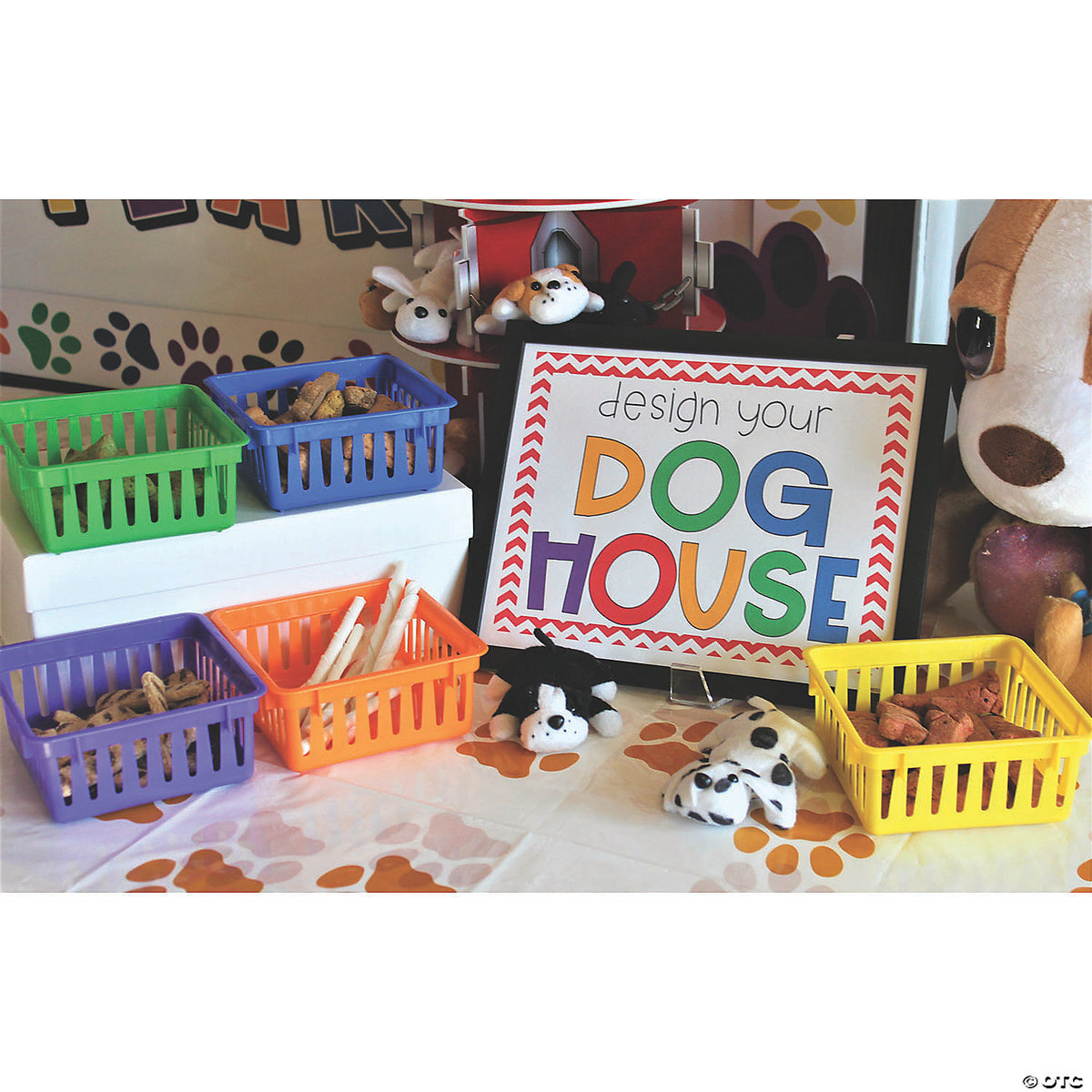 4" Mini Black, Brown and White Stuffed Puppy Dog Toys (Assorted Colors, 1 Piece)