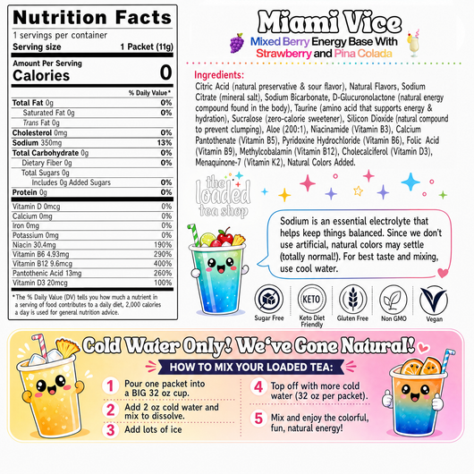 Loaded Tea Packet Miami Vice (Caffeine-Free) - Image 4