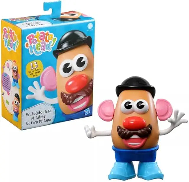 Hasbro Playskool Mr Potato Head Toy, 13 Pieces, Classic Kids Toy, Includes Blue Stand, For Ages 2 and Up | Toys & Games Christmas Large Standard-Size Non-Media
