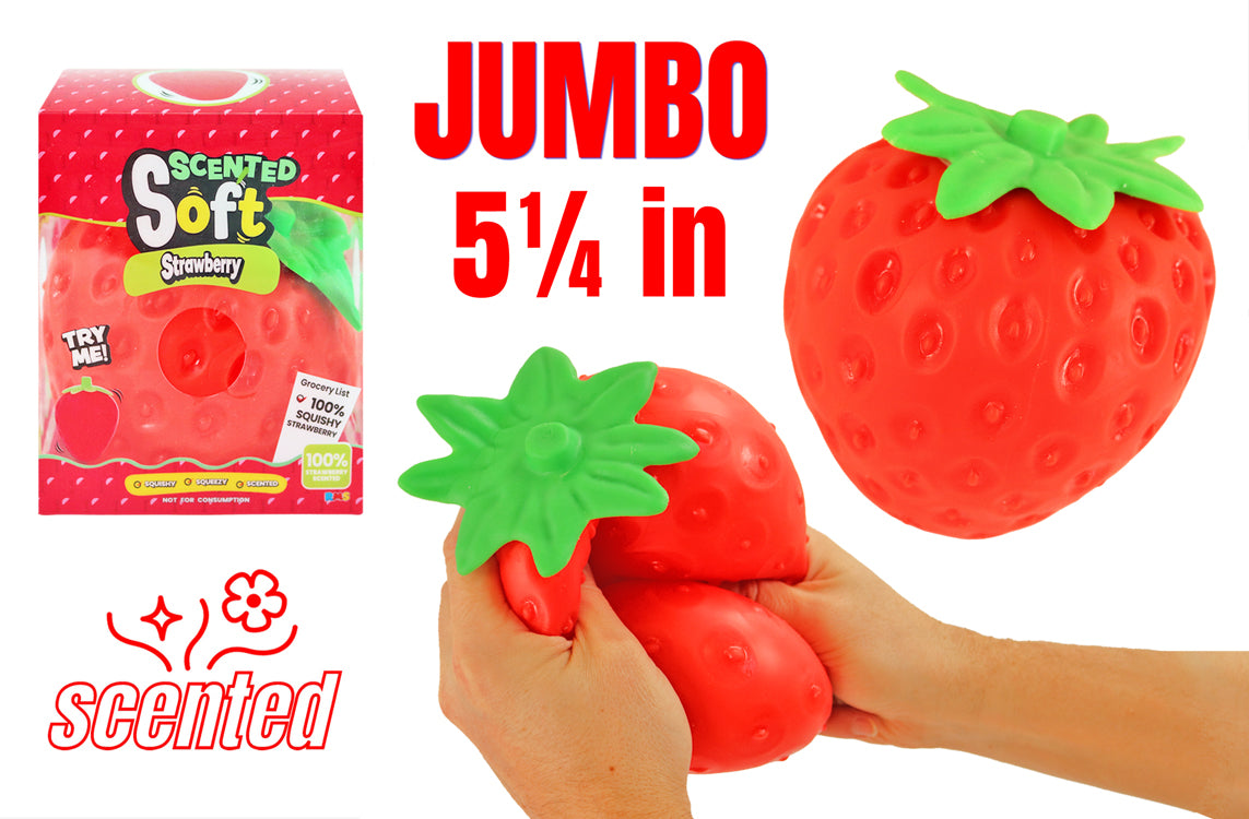 Strawberry Squishy (Scented) - Jumbo 5.5"