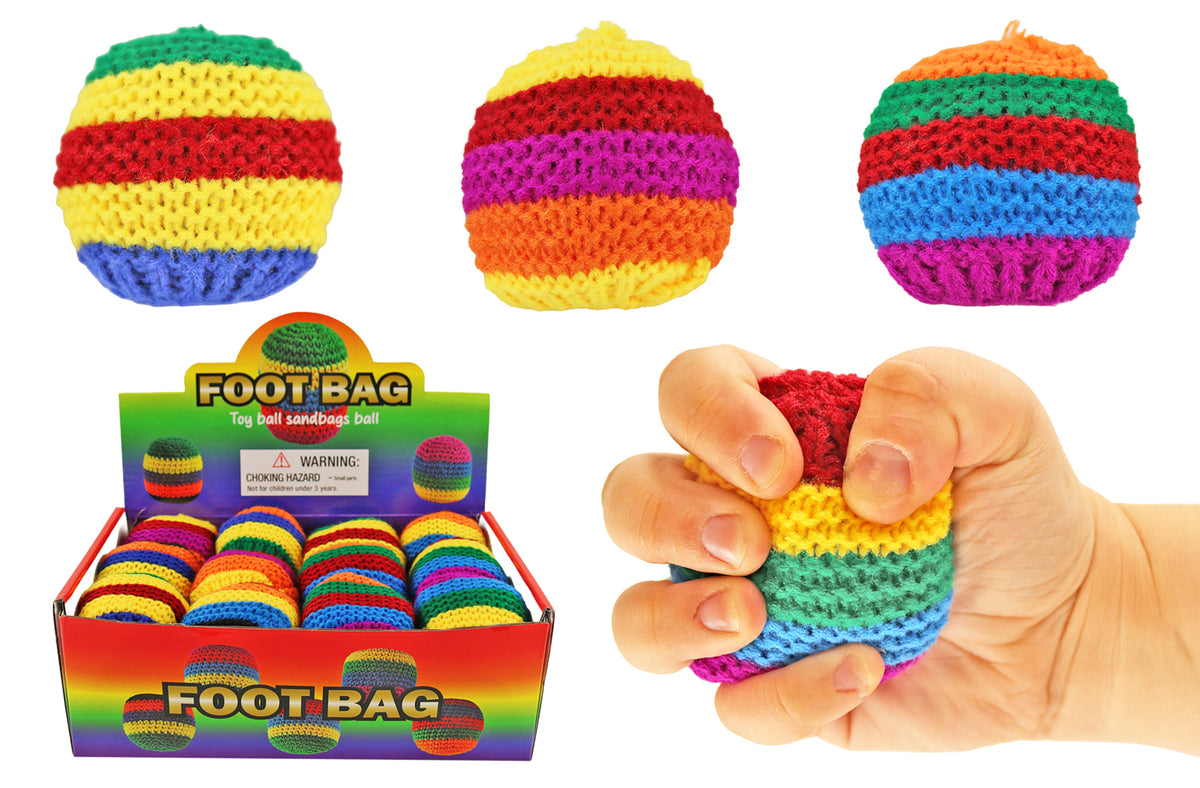 Kick Ball 2" - Knit Exterior - Assorted Colors