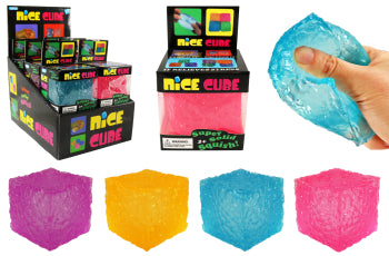 Sugar Dough Squish Cube Textured - Assorted Colors