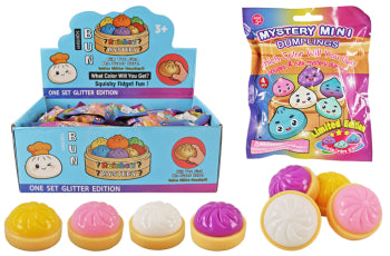 Sticky Squish Dumplings (4 Piece) 1.4" - Mystery Color Pack