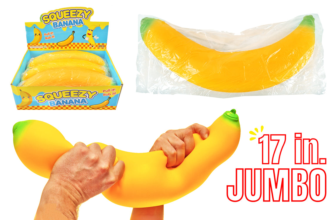 Banana Squishy - Jumbo 17"