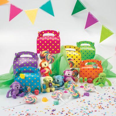 5 1/2" Fuzzy Bright Neon Stuffed Happy Monkeys (Assorted Colors, 1 Piece)