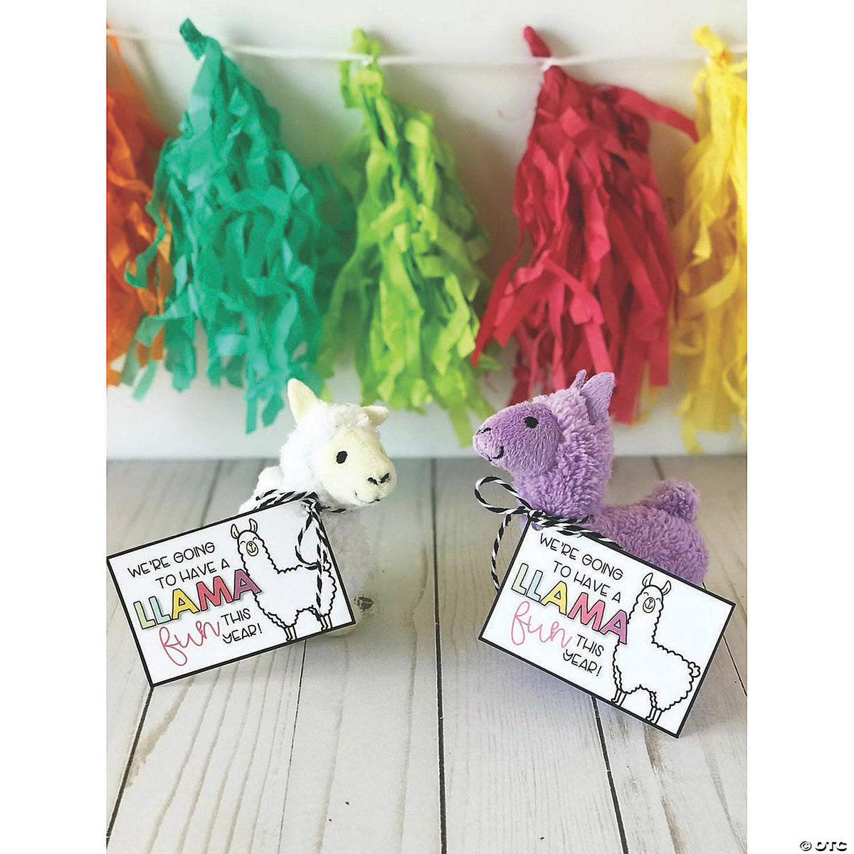 5" Fuzzy Pastel Pink, Purple & White Stuffed Llamas (Assorted Colors, 1 Piece)