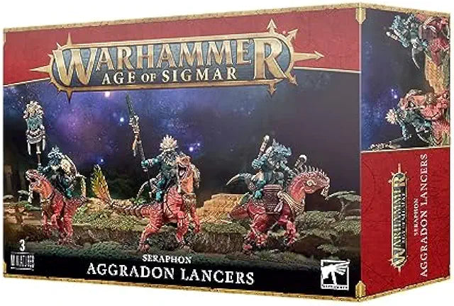 Seraphon: Aggradon Lancers - Warhammer Age of Sigmar Miniature Kit