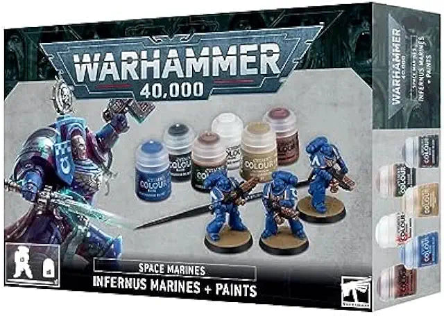 Space Marines: Infernus Marines and Paints Set - Warhammer 40,000 Hobby Starter