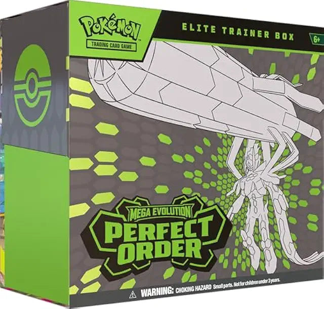 Pokemon TCG Mega Evolution Elite Trainer Box Perfect Order contents