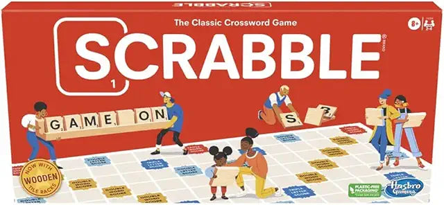 Scrabble Board Game, Classic Word Games for Kids Ages 8 and Up, Fun Family Game for 2-4 Players, The Classic Crossword Game | Toys & Games Christmas Large Standard-Size Non-Media