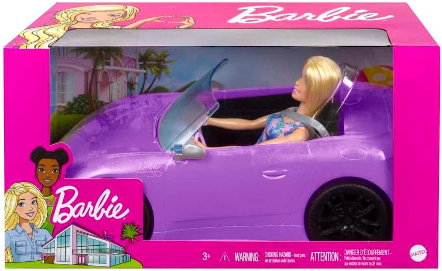 Barbie - Purple Convertible, Multicoloured