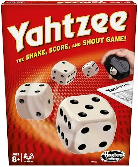 Yahtzee Game, Fast-Playing Dice Games for Kids, Teens, and Adults, Strategy Games, Family Games for Kids, 2 or More Players, Ages 8 and Up | Toys & Games Christmas Large Standard-Size Non-Media