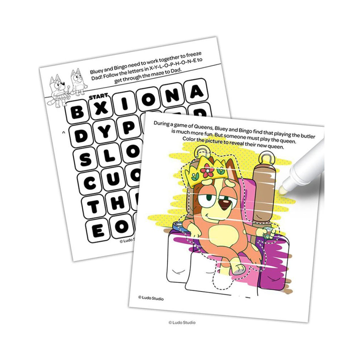 Bluey Imagine Ink Magic Ink Pictures - Mess free Marker