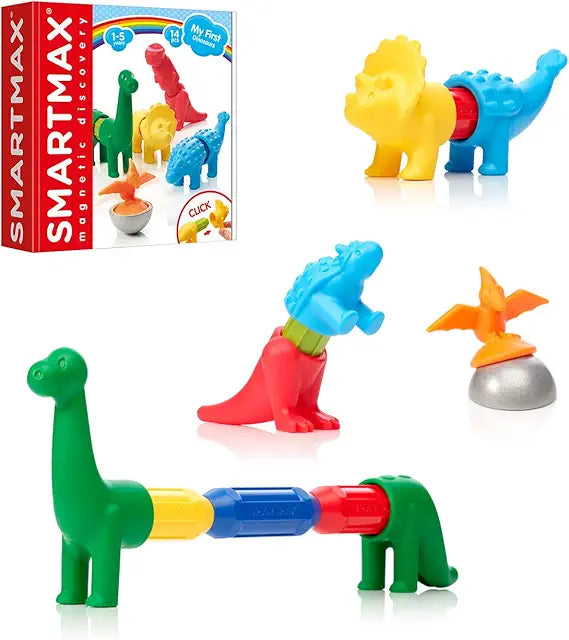 SmartMax My First Dinosaurs Magnetic Building Set STEM learning toy ages 1-5 dino