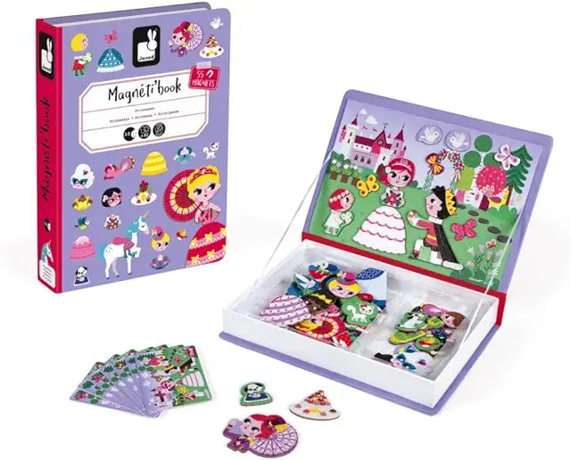 Janod MagnetiBook Princess Costumes 63 piece magnetic dress-up game kids ages 3+