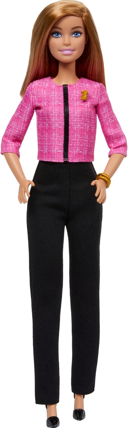 Barbie Careers Doll & Accessories, Future Leader with Blonde Hair Wearing Outfit with 2 Golden Bracelets