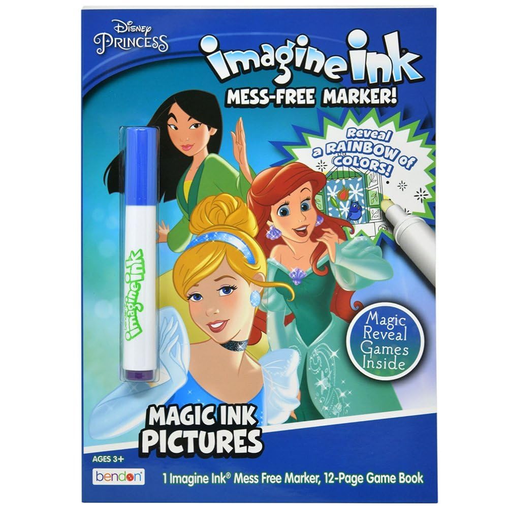 Disney Princess Imagine Ink Magic Ink Coloring Book - Mess Free Marker