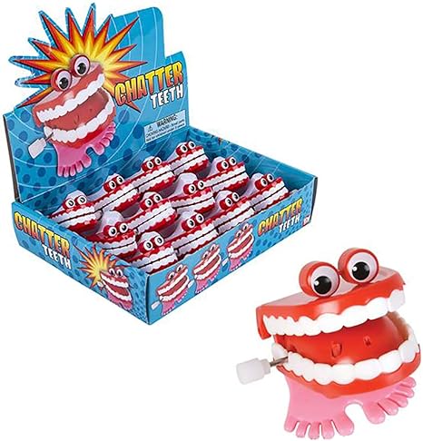 1.75&quot; CHATTER TEETH WITH EYES - 1 per order