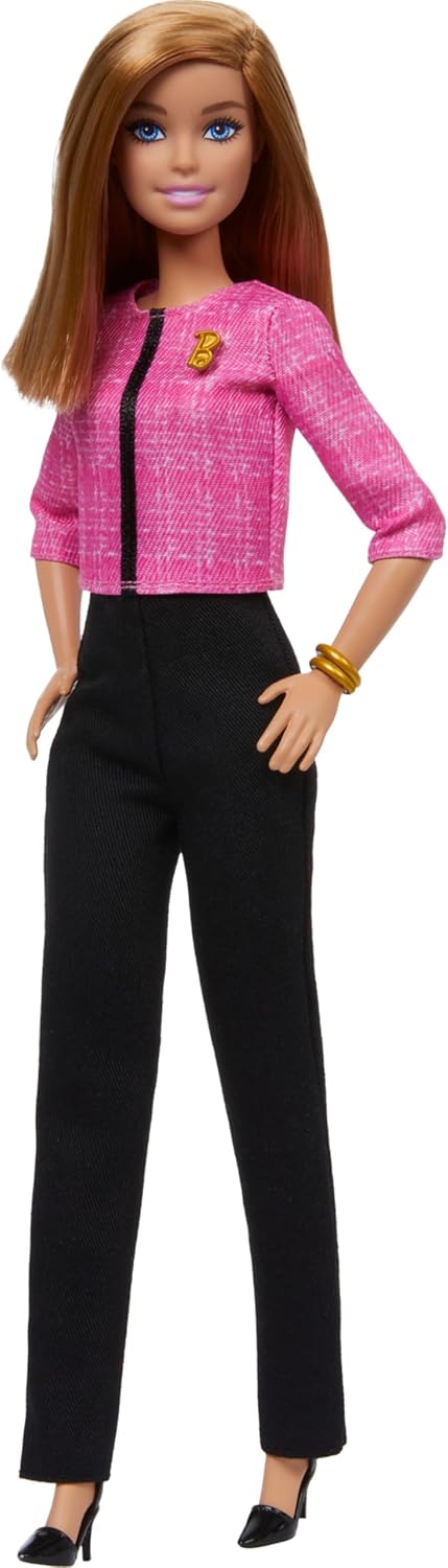 Barbie Careers Doll & Accessories, Future Leader with Blonde Hair Wearing Outfit with 2 Golden Bracelets