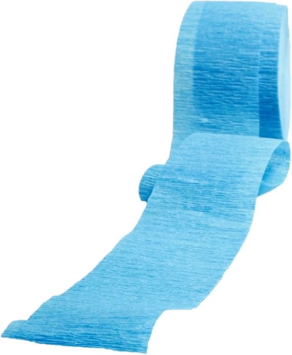 Premium Baby Blue Crepe Paper Streamer - 81 ft (1 Pc)