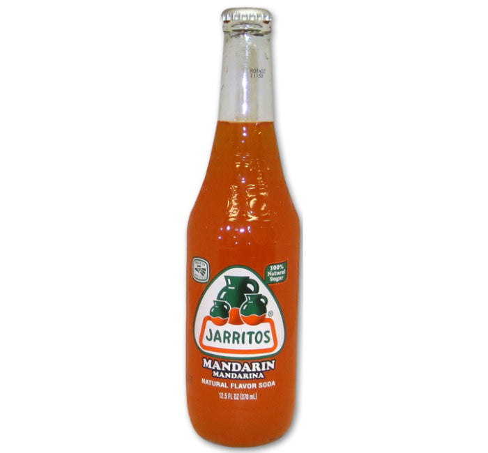 Jarritos Mandarin Orange Soda - 12.5 oz Glass Bottle - Mexican Craft Soda