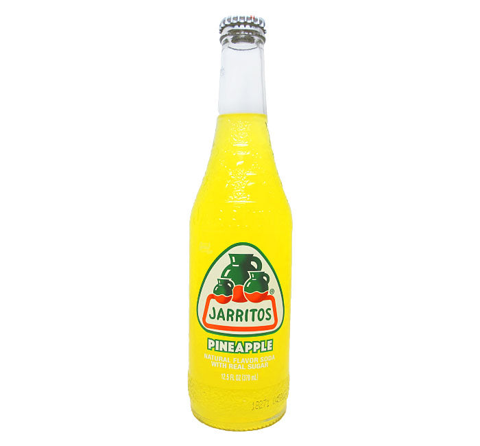 Jarritos Pineapple Soda - 12.5 oz Glass Bottle - Mexican Craft Soda