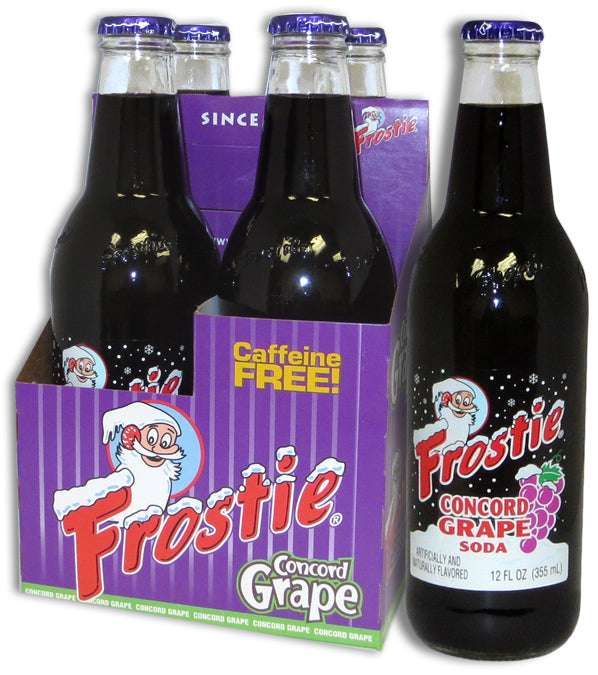 Frostie Grape Soda - 12 oz Glass Bottle - Classic Craft Soda