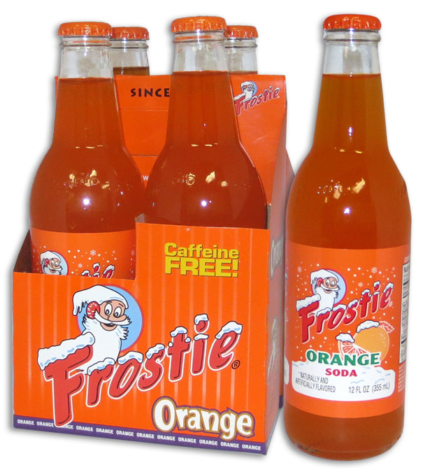 Frostie Orange Soda - 12 oz Glass Bottle - Classic Craft Soda