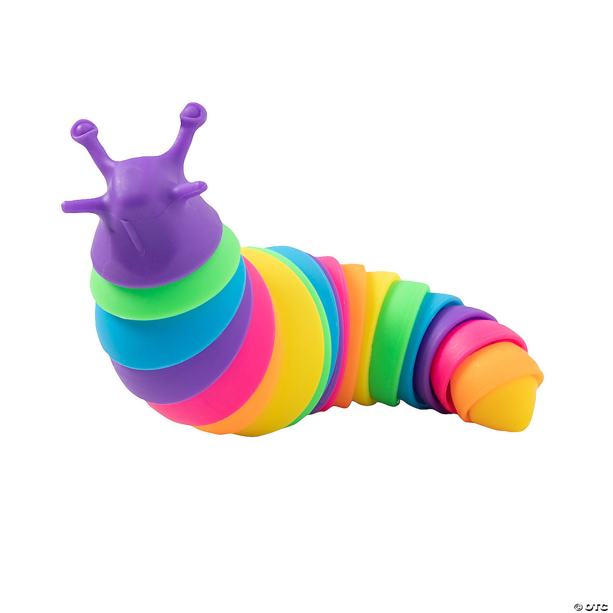7 1/2" Rainbow Super Sensory Plastic Fidget Slugs (1 Piece)