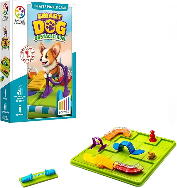 SmartGames Smart Dog Corgi logic puzzle game multi-level brain teaser ages 7+