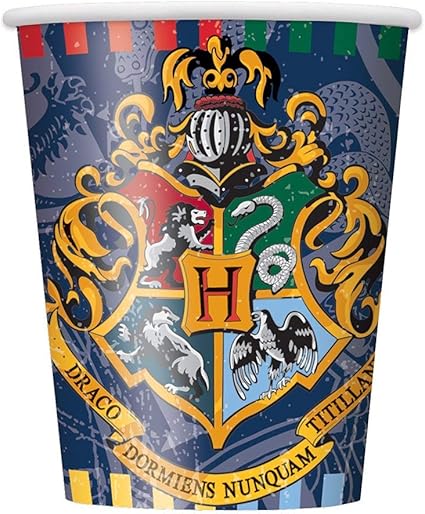 Disposable Paper Cups - 9 Oz, Harry Potter, 8 Pcs