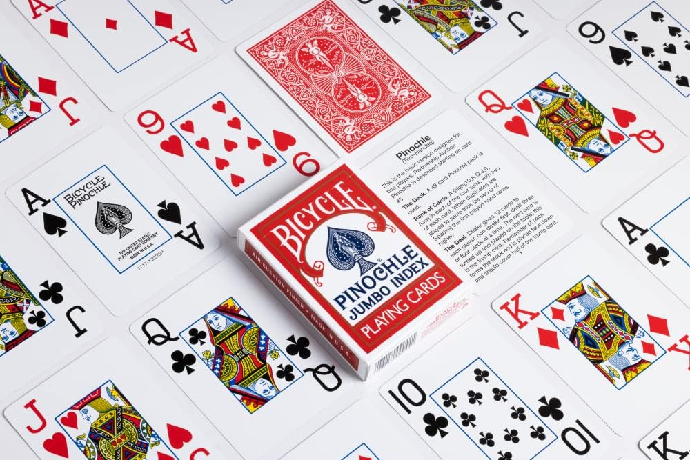 Bicycle Jumbo Pinochle Playing Cards - Pinochle Deck