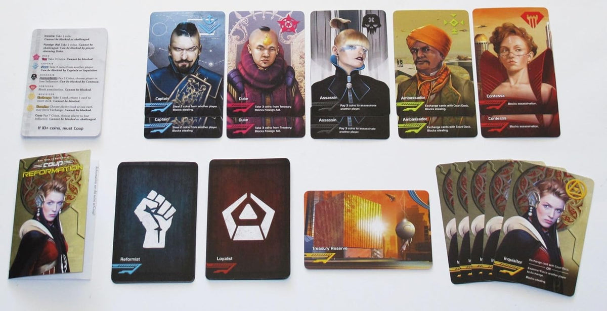 Coup Reformation 2nd Ed. Card Game Expansion - Strategy & Social Deduction