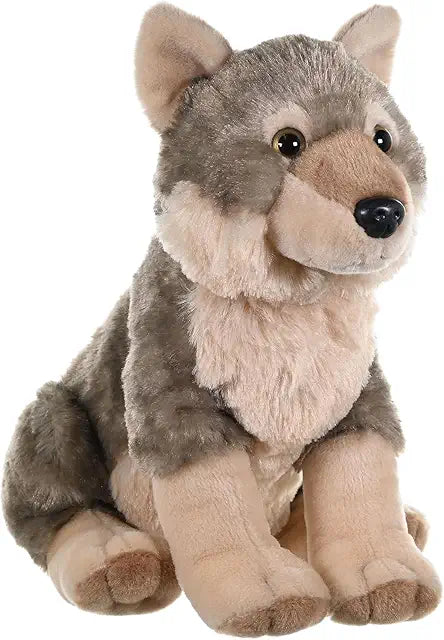 Wolf Plush 12 inch, Stuffed Animal, Plush Toy, Gifts for Kids, Cuddlekins 12 Inches - Wild Republic | Toys & Games Christmas Large Standard-Size Non-Media