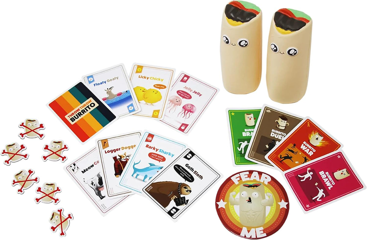 Throw Throw Burrito 2-6 Players - Ages 7+ - 15 Minutes to Play - Dodgeball Card Game - Party Game, Family Game Night, Kid and Adult Card Game
