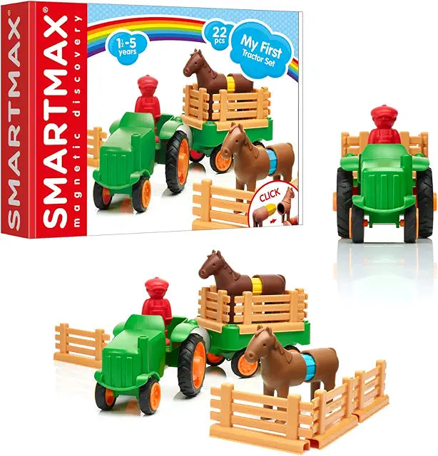 SmartMax My First Farm Tractor Magnetic Building Set STEM learning toy ages 1-5
